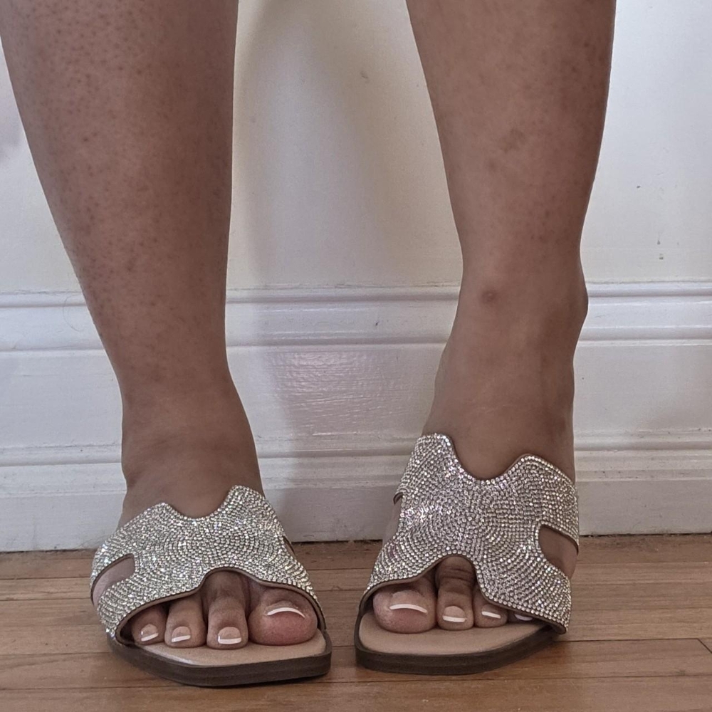 A New Day Sparkling Silver Sandals
